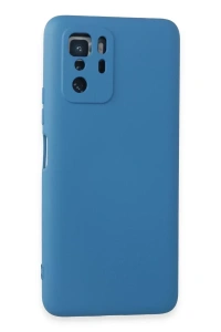 Xiaomi Poco X3 GT Kılıf Nano içi Kadife Silikon - Mavi
