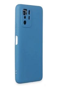 Xiaomi Poco X3 GT Kılıf Nano içi Kadife Silikon - Mavi