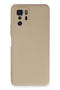 Xiaomi Poco X3 GT Kılıf Nano içi Kadife Silikon - Pudra