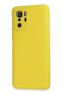 Xiaomi Poco X3 GT Kılıf Nano içi Kadife Silikon - Sarı
