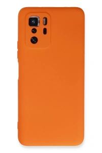 Xiaomi Poco X3 GT Kılıf Nano içi Kadife Silikon - Turuncu