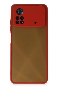 Xiaomi Poco X4 Pro 5G Kılıf Montreal Silikon Kapak - Kırmızı