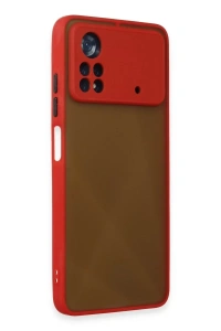 Xiaomi Poco X4 Pro 5G Kılıf Montreal Silikon Kapak - Kırmızı