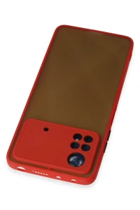 Xiaomi Poco X4 Pro 5G Kılıf Montreal Silikon Kapak - Kırmızı
