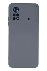 Xiaomi Poco X4 Pro 5G Kılıf Nano içi Kadife Silikon - Gri