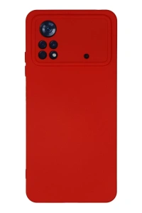Xiaomi Poco X4 Pro 5G Kılıf Nano içi Kadife Silikon - Kırmızı