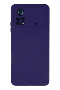 Xiaomi Poco X4 Pro 5G Kılıf Nano içi Kadife Silikon - Mor