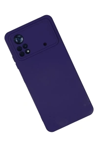 Xiaomi Poco X4 Pro 5G Kılıf Nano içi Kadife Silikon - Mor
