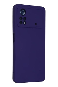 Xiaomi Poco X4 Pro 5G Kılıf Nano içi Kadife Silikon - Mor