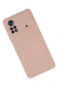 Xiaomi Poco X4 Pro 5G Kılıf Nano içi Kadife Silikon - Pudra