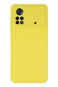 Xiaomi Poco X4 Pro 5G Kılıf Nano içi Kadife Silikon - Sarı
