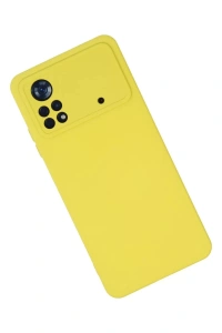 Xiaomi Poco X4 Pro 5G Kılıf Nano içi Kadife Silikon - Sarı