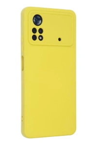 Xiaomi Poco X4 Pro 5G Kılıf Nano içi Kadife Silikon - Sarı