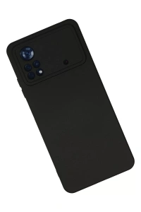 Xiaomi Poco X4 Pro 5G Kılıf Nano içi Kadife Silikon - Siyah