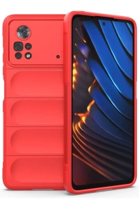 Xiaomi Poco X4 Pro 5G Kılıf Optimum Silikon - Kırmızı