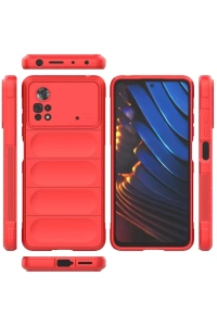 Xiaomi Poco X4 Pro 5G Kılıf Optimum Silikon - Kırmızı