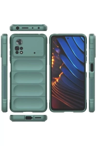 Xiaomi Poco X4 Pro 5G Kılıf Optimum Silikon - Koyu Yeşil