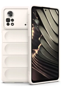 Xiaomi Poco X4 Pro 5G Kılıf Optimum Silikon - Krem