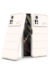 Xiaomi Poco X4 Pro 5G Kılıf Optimum Silikon - Krem