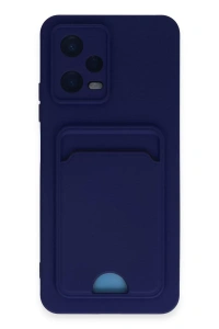 Xiaomi Poco X5 5G Kılıf Kelvin Kartvizitli Silikon - Lacivert