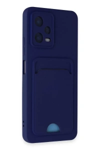 Xiaomi Poco X5 5G Kılıf Kelvin Kartvizitli Silikon - Lacivert
