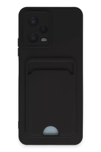 Xiaomi Poco X5 5G Kılıf Kelvin Kartvizitli Silikon - Siyah