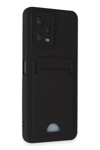Xiaomi Poco X5 5G Kılıf Kelvin Kartvizitli Silikon - Siyah