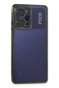 Xiaomi Poco X5 Pro 5G Kılıf Lensli Silikon - Yeşil