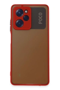 Xiaomi Poco X5 Pro 5G Kılıf Montreal Silikon Kapak - Kırmızı