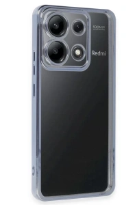 Xiaomi Poco X6 Kılıf Lensli Silikon - Açık Mavi