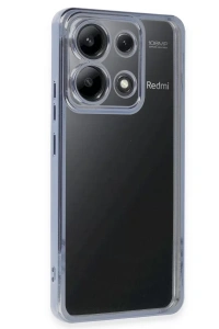 Xiaomi Poco X6 Kılıf Lensli Silikon - Açık Mavi