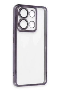 Xiaomi Poco X6 Kılıf Lensli Silikon - Mor