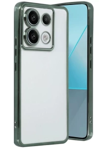 Xiaomi Poco X6 Kılıf Lensli Silikon - Yeşil