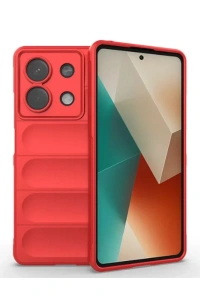 Xiaomi Poco X6 Kılıf Optimum Silikon - Kırmızı