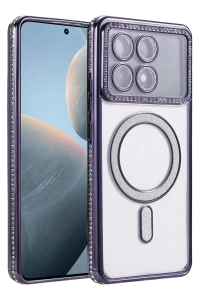 Xiaomi Poco X6 Pro Joke Simli Magneticsafe Kılıf - Derin Mor