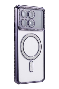 Xiaomi Poco X6 Pro Joke Simli Magneticsafe Kılıf - Derin Mor