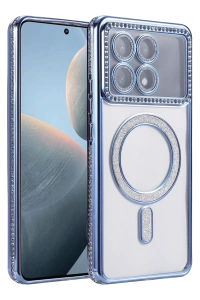 Xiaomi Poco X6 Pro Joke Simli Magneticsafe Kılıf - Mavi