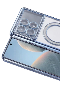 Xiaomi Poco X6 Pro Joke Simli Magneticsafe Kılıf - Mavi