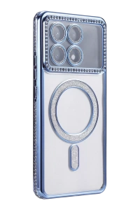 Xiaomi Poco X6 Pro Joke Simli Magneticsafe Kılıf - Mavi
