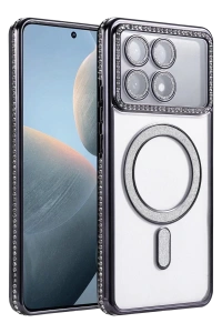 Xiaomi Poco X6 Pro Joke Simli Magneticsafe Kılıf - Siyah