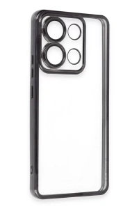 Xiaomi Poco X6 Pro Kılıf Lensli Silikon - Siyah