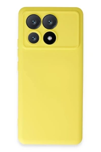Xiaomi Poco X6 Pro Kılıf Nano içi Kadife Silikon - Sarı