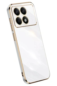 Xiaomi Poco X6 Pro Kılıf Volet Silikon - Beyaz