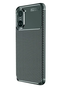 Xiaomi Poco X7 Pro Kılıf Auto Focus Karbon Kapak - Koyu Yeşil