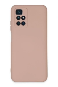 Xiaomi Redmi 10 2022 Kılıf Nano içi Kadife Silikon - Pudra
