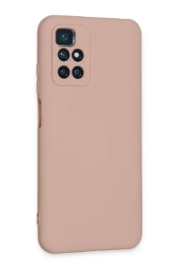 Xiaomi Redmi 10 2022 Kılıf Nano içi Kadife Silikon - Pudra