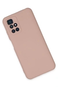 Xiaomi Redmi 10 2022 Kılıf Nano içi Kadife Silikon - Pudra