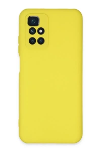 Xiaomi Redmi 10 2022 Kılıf Nano içi Kadife Silikon - Sarı