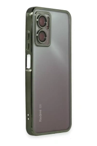 Xiaomi Redmi 10 5G Kılıf Lensli Silikon - Yeşil