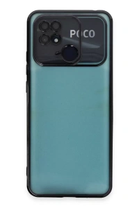 Xiaomi Redmi 10C Kılıf Lensli Silikon - Siyah
